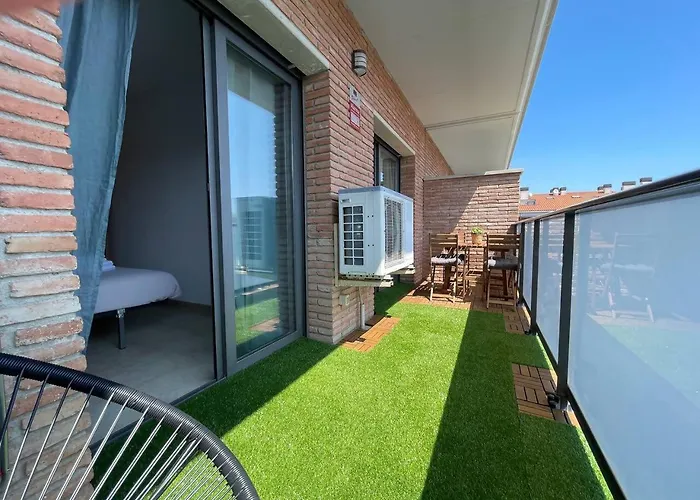 Lägenhet Encantador Duplex Con Dos Terrazas Cerca Del Mar.